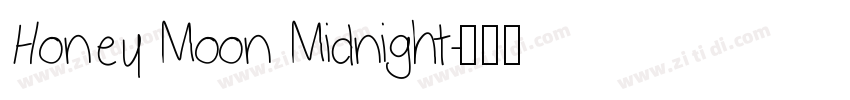 Honey Moon Midnight字体转换
